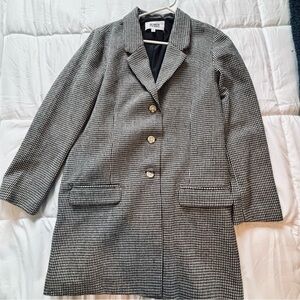 BB Dakota Black and White Houndstooth Blazer